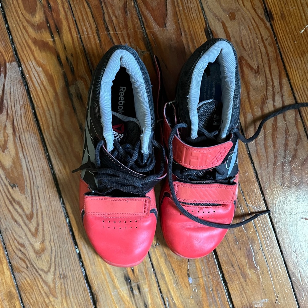 Red Reebok Olympic Weightlifting Shoes